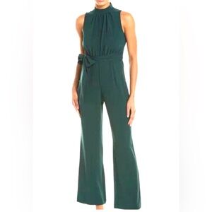 Donna Ricco Emerald green Elegant one piece jumpsuit Sz 14 Formal Night out Date